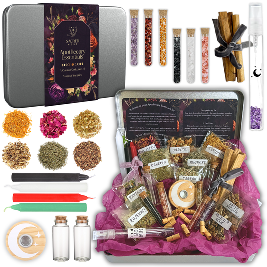 Apothecary Essentials Tin - Witchcraft Supplies Kit