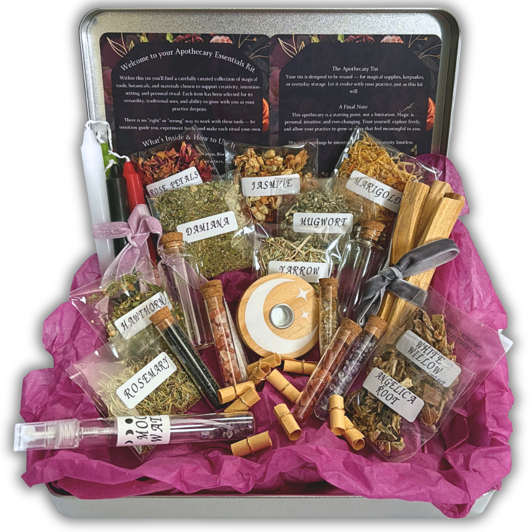 Apothecary Essentials Tin - Witchcraft Supplies Kit