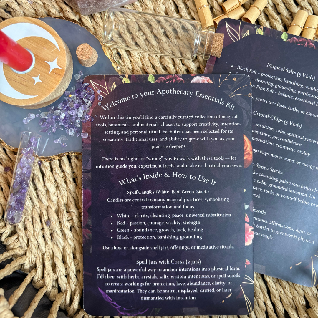 Apothecary Essentials Tin - Witchcraft Supplies Kit