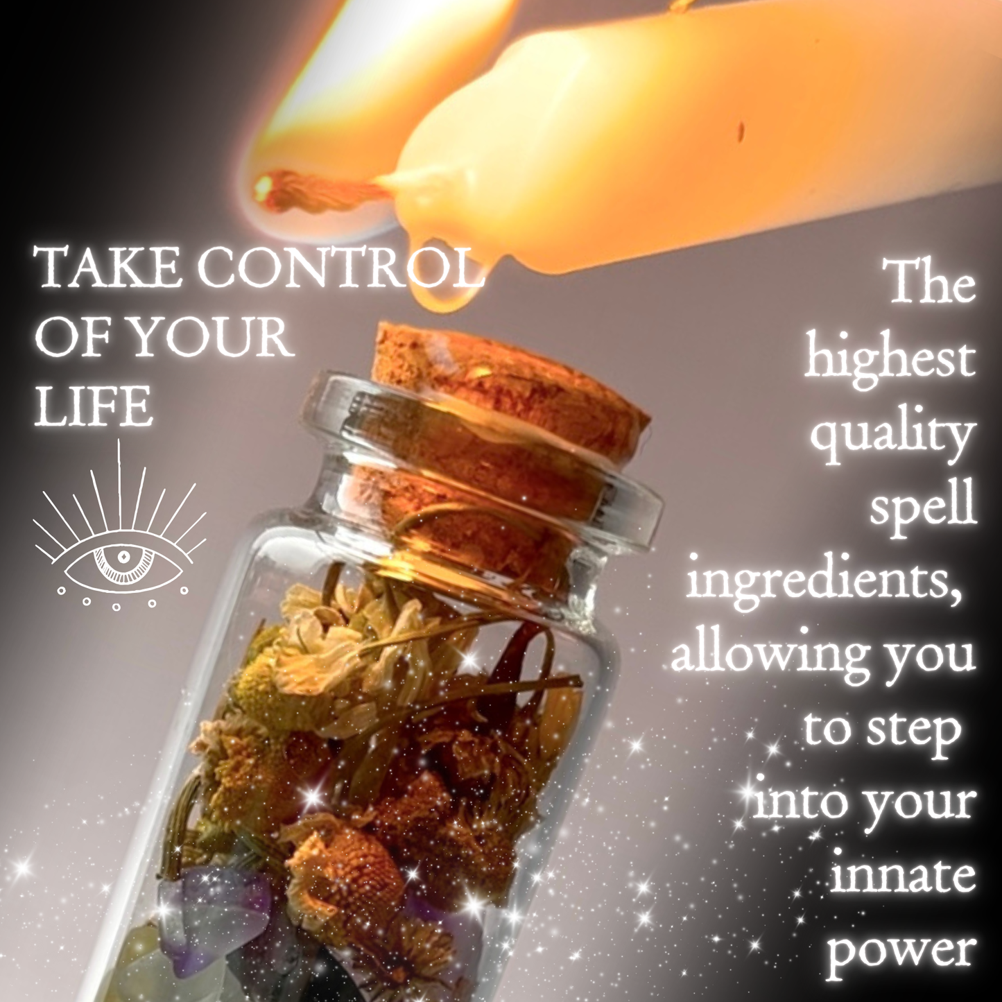 Peace & Anti-Anxiety Spell Jar Kit | Complete DIY Set with Glass Jar, Spell Candle, Crystals, and Herbs for Wiccan, Pagan, and Witchcraft Rituals | Ideal Witchy Gift & Witch Starter Kit
