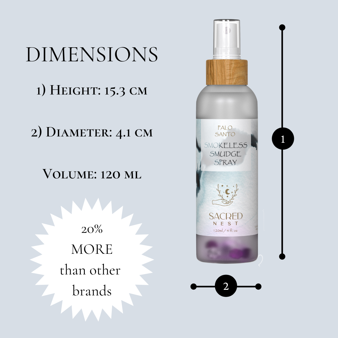 Palo Santo Smudge Spray with Moon Charged Crystals
