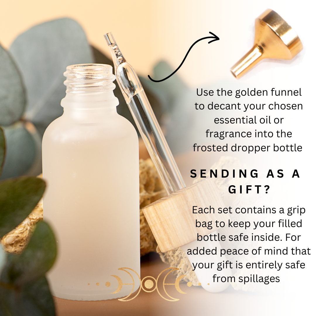 Matte Tree Agate Crystal Bracelet & Essential Oil Dropper Gift Set