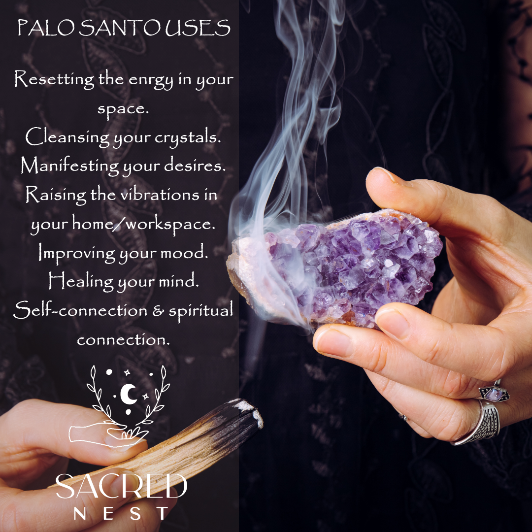 Ceramic Stoneware Palo Santo Holder & Incense Sticks Bundle
